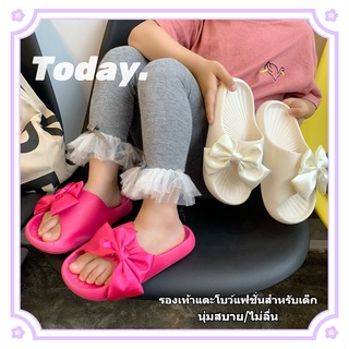 Girls Bow Sandals, Summer New Bow Fashion Girls Sandals รองเท้าด้านในที่สะดวกสบาย / รองเท้าแตะกลางแจ้งที่บ้าน