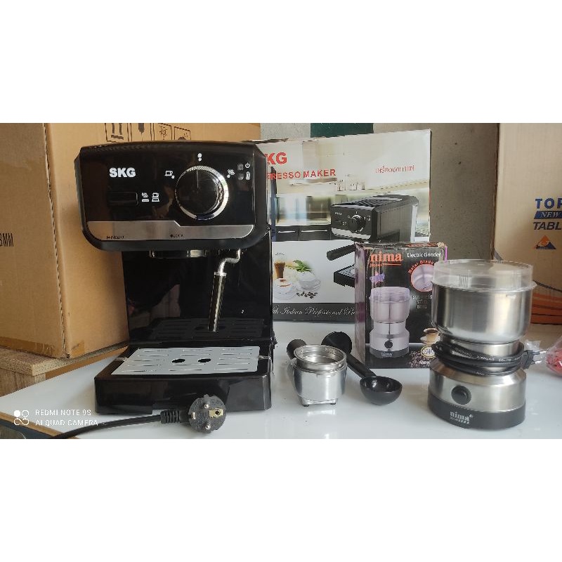 มือ2 SKG เครื่องชงกาแฟสด 1140  1.6 ลิตรรุ่น SK 1207 สีดำ(ฟรีเครื่องบดกาแฟ)