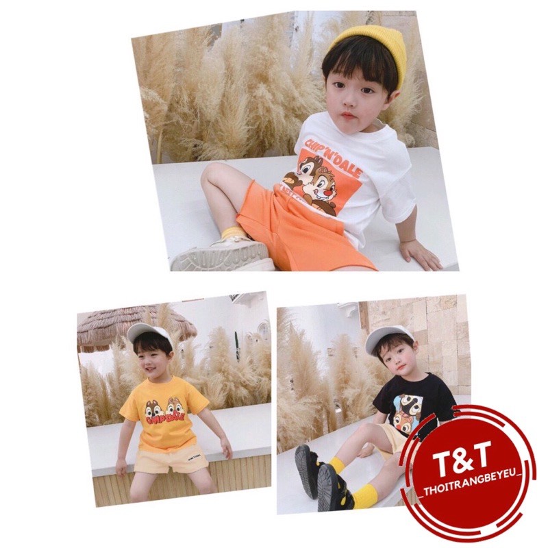 สินค้าใหม่ SUMMER 2021 SET PRINTED WITH SUPER FUNNY Squirrel SHAPE FOR BABYS จากรหัส 8-18KG M337