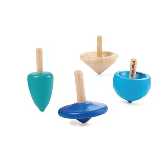 PlanToys 4132 Spinning Tops ของเล่นไม้เชตลูกข่าง ขนาดเล็ก ของเล่นไซส์มินิ ของเล่นพกพาง่าย ของเล่นได้ทั้งครอบครัว