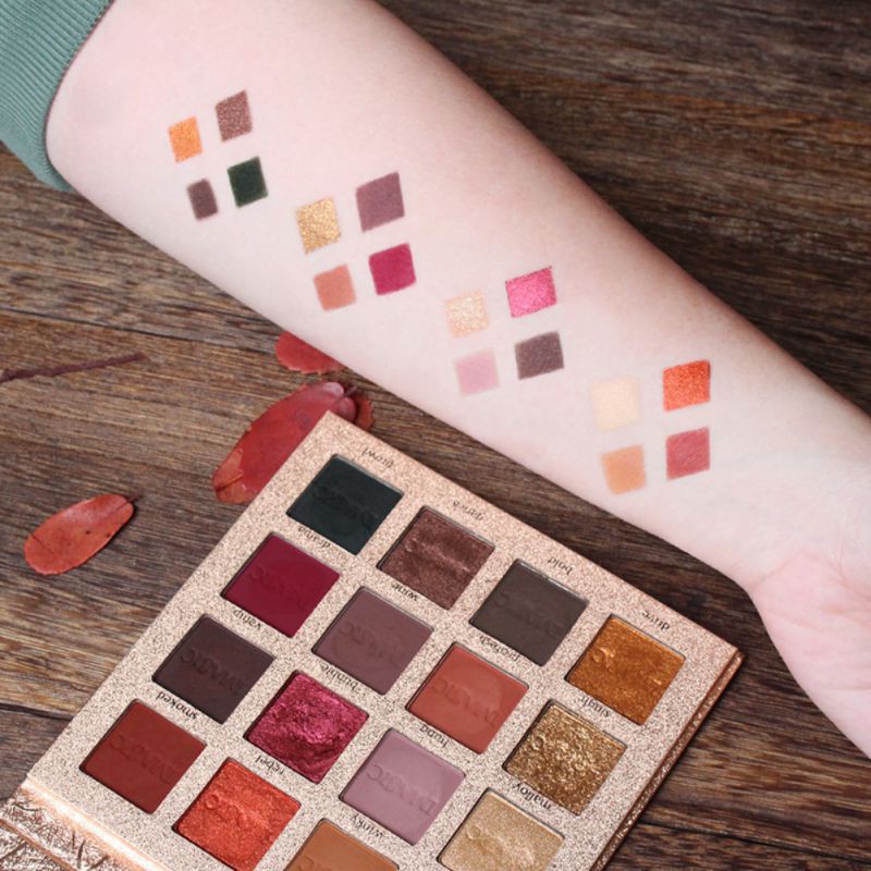 16Colors 30%**💯IMAGIC💯 **ค้ด Glitter Palette Eyeshadow Matte Shimmer Pressed Loose Makeup GIFT30 ลด