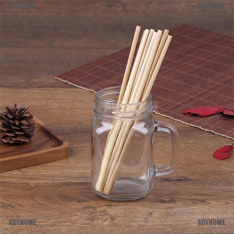Adyhome หลอดดูดน้ําไม้ไผ่ เป็นมิตรกับสิ่งแวดล้อม สําหรับครัวเรือน 5 ชิ้น