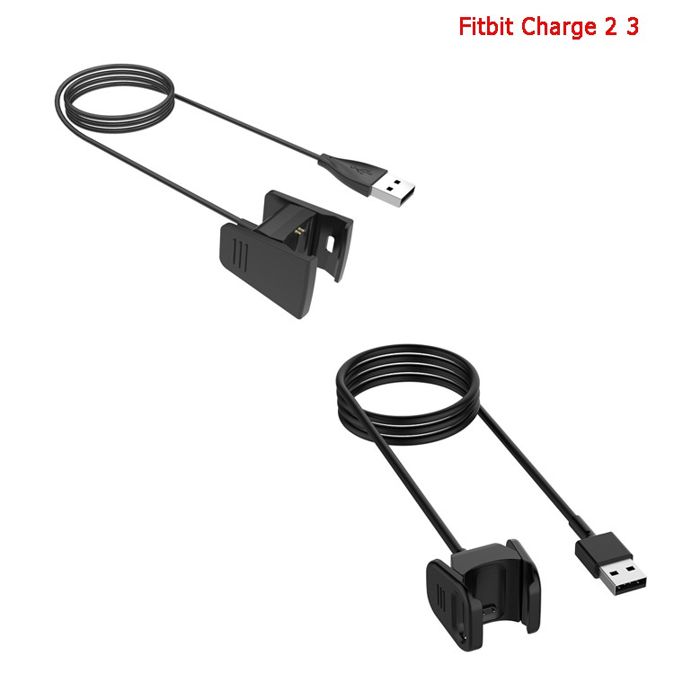 การแท่นชาร์จเปลี่ยนทดแทน ที่ชาร์จ USB อะแดปเตอร์ สายชาร์จ พร้อมแท่นวาง 1 เมตร สำหรับ Fitbit Charge 2 3 4