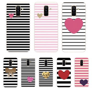 Samsung Galaxy A6 A6+ Plus A7 A8 A8+ Plus A9 2018 Soft TPU Silicone Phone Case Cover ลายรัก