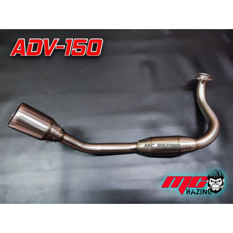 คอท่อ Honda Adv-150 คอAdv-150 คอท่อสแตนเลสแท้ สวมปลายแต่ง ขนาด 2นิ้ว
