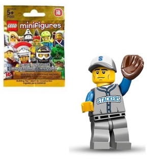 LEGO : LEGO MINI FIGURE SERIES 10 : No.13 Beasball Fielder นักเบสบอลตำแหน่ง ฟิลล์ ของใหม่ ของแท้ 100%