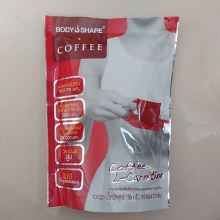 Body shape กาแฟปรุงสำเร็จชนิดผงผสมแอลคานิทีน 10ซอง*15g.