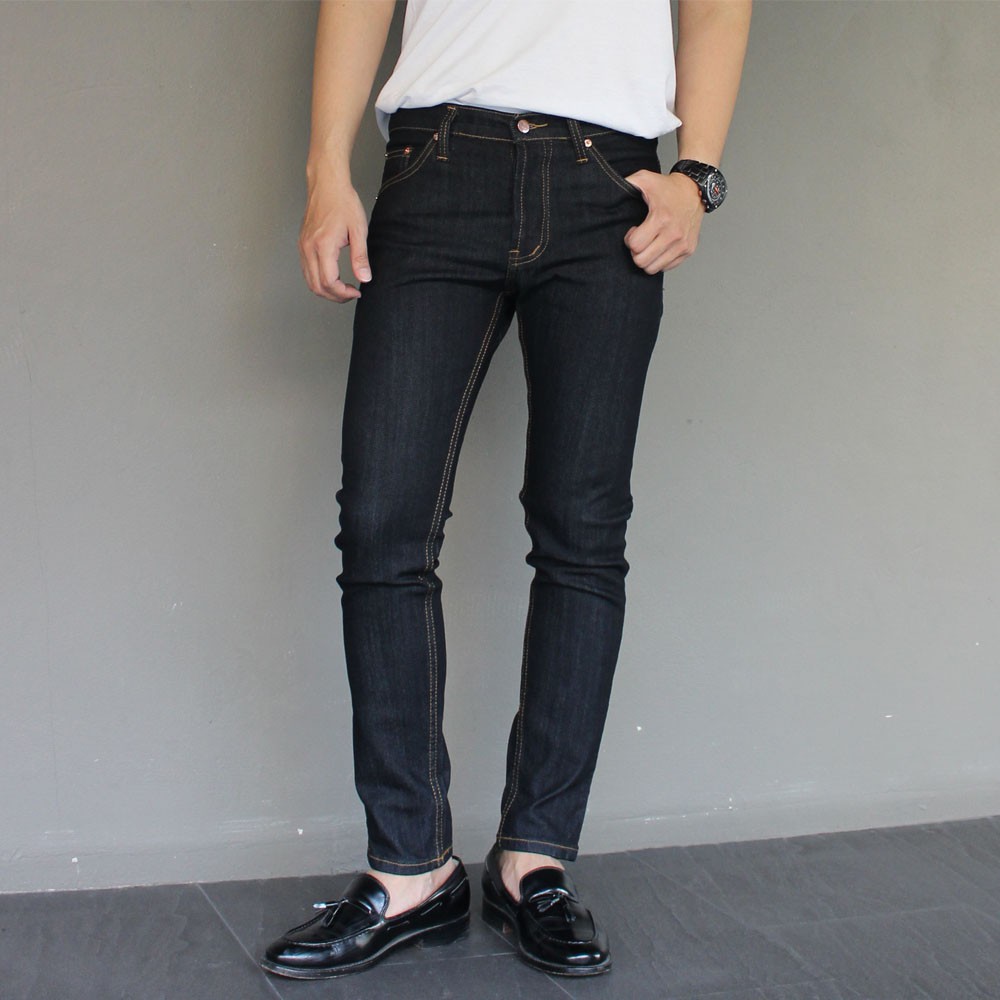 Golden Zebra Jeans กางเกงยีนส์ชายขาเดฟผ้ายืดสีน้ำเงินเข้ม(Sizeเอว 28-40)