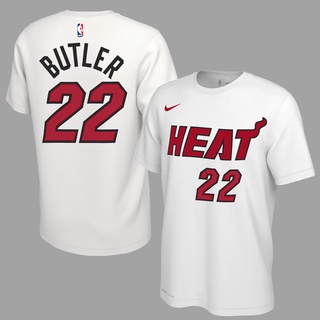 เสื้อยืด ลาย Nba Miami Heat 22 Jimmy Butler - 14 Tyler Herro สีขาว