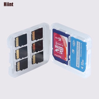 [Hiint] กล่องเก็บการ์ดหน่วยความจํา Micro SD TF SDHC MSPD 8 ช่อง