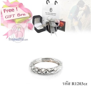 Finejewelthai แหวน แหวนเพชร เพชรสังเคราะห์ แหวนเงิน เงินแท้ - R1203cz-R1100cz-R1016cz-R1130cz