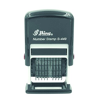 ตรายางตัวเลข หมึกในตัว Shiny Self Inking Numbering stamp S449