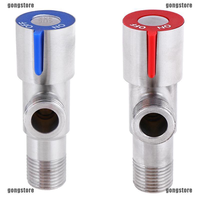 ▶LOVE◀SUS304 Stainless steel hot&amp;cold water triangle valve G1/2 thread angle valves