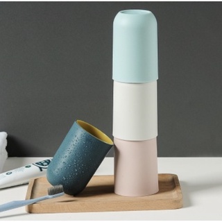 ของใหม่แก้วน้ำ2สี ใส่แปรงสีฟันเอนกประสงค์ พลาสติกแข็ง ใส่ได้ทั้งร้อนและเย็นจัด