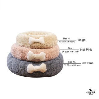 Anee Pet Cozy Donut Bed ที่นอนสุนัข แมว เบาะรองนอนกลม หนา นุ่ม สบาย