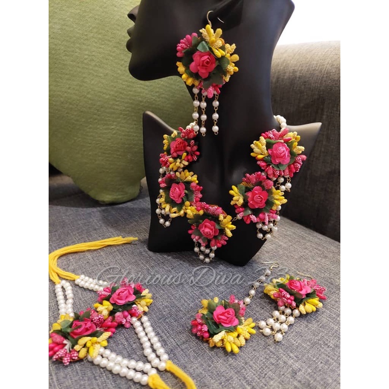 Designer Jwellery Set for Women & Girls (Mehandi/Haldi /Bridal/Baby Shower/Marriage)