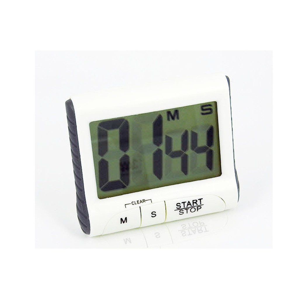 นาฬิกาจับเวลา กล่องขาว สำหรับทำอาหาร นั่งสมธิ Digital LCD Kitchen Cooking Timer **พร้อมส่ง**
