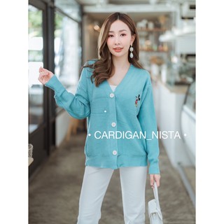 เสื้อคลุม เนื้อผ้าไหมพรมลายมิกกี้ สุดนิ่ม CARDIGAN_NISTA​