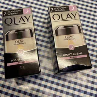 olay Total effect 7 inone โอเลย์ โททัล เอฟเฟ็คส์ 7อิน1 ครีม สูตรป้องกันริ้วรอย ไนท์ครีม 12กรัม