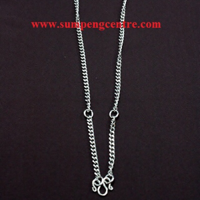 สร้อยแบนสแตนเลสเบอร์ 18-24 นิ้ว 3 องค์ (6 เส้น) Flat stainless necklaces no: 18-24 inches 3 rings (6 chains)