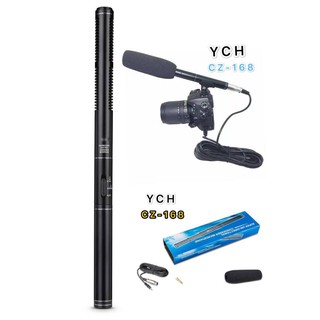 YCH 14.37  Camera กล้องวิดีโอไมโครโฟน shotgun Uni - Directional MIC สำหรับ Nikon Canon(YCH รุ่น CZ-168 เเพ็ค1ตัว)