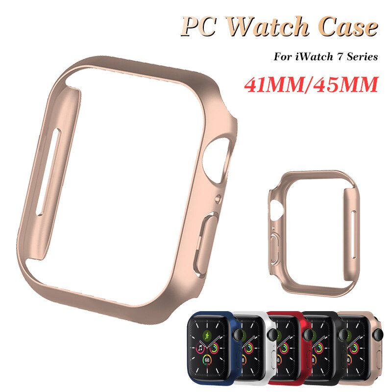 เคสนาฬิกาข้อมือ PC แบบแข็ง สําหรับ Apple Watch 8 7 6 5 4 41 มม. 45 มม.