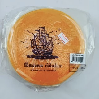 ขี้ผึ้งแผ่นหอม ตราเรือใบสำเภา เทียน เทียนหอม เทียนขี้ผึ้ง ขี้ผึ้งทำเทียน ขี้ผึ้งแผ่น