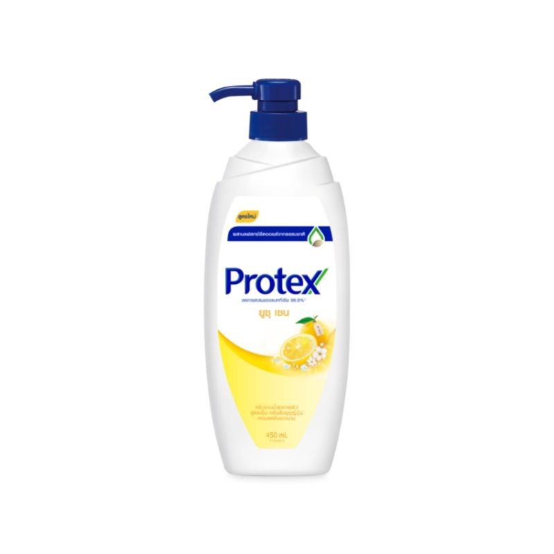 Protex Shower Cream Yuzu Zen ครีมอาบน้ำโพรเทคส์ ยูซุเซน 450 มล. ขวดปั๊ม