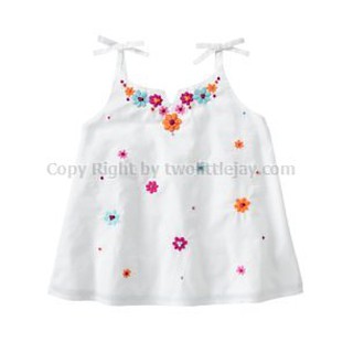 Gymboree Sparkle Flowers Tank ไซส์ 4T (สินค้านำเข้าจาก USA)