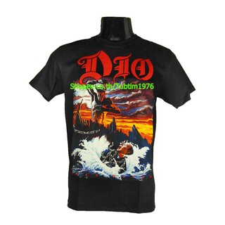 เสื้อยืดผ้าฝ้ายพรีเมี่ยมเสื้อวง Dio เสื้อยืดวงดนตรีร็อค เสื้อวินเทจ ดิโอ DIO1691