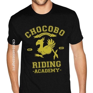 [COD]เสื้อยืด ผ้าฝ้าย พิมพ์ลายโลโก้ Chocobo ขนาดใหญ่ สไตล์สตรีท สําหรับผู้ชายS-5XL