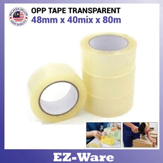 เทปกาวใส OPP tape TRANSPARENT 48 สําหรับบรรจุภัณฑ์