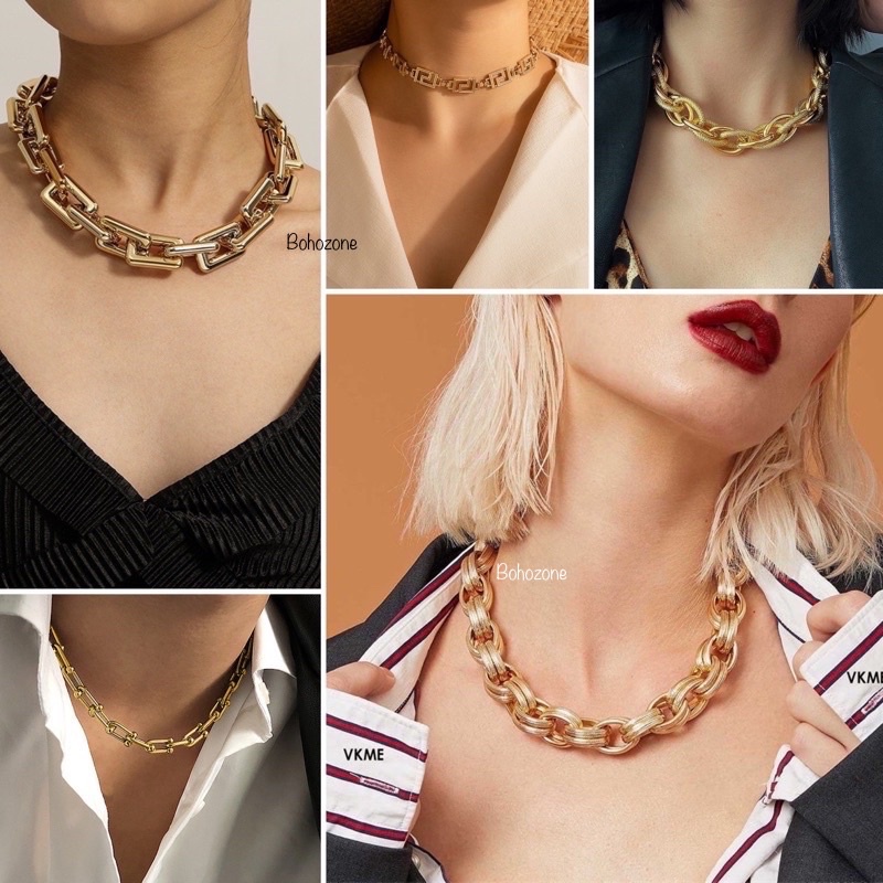 สร้อยคอแฟชั่น ออกงาน ปาร์ตี้ necklace📍สินค้าพร้อมส่งจากไทย🩷