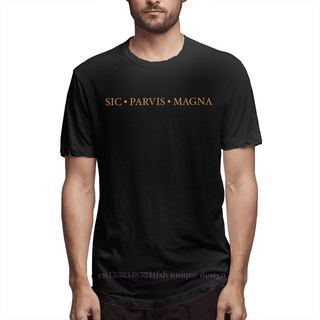 เสื้อเบลาส์ - ผู้ชายเสื้อยืดผ้าฝ้าย Sic Parvis เกมเสื้อยืด 100% แขนฤดูร้อนสั้น Uncharted Drakes Fo