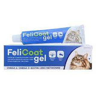 FeliCoat gel 50g เจลอาหารเสริมบำรุงขนและผิวหนังแมว