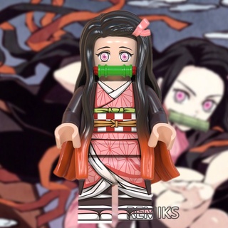 Kamado Nezuko Demon Slayer ฟิกเกอร์มังงะญี่ปุ่น บล็อกตัวต่อ ของเล่นสําหรับเด็ก WM6116