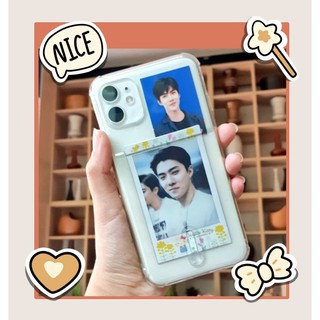 เคสโทรศัพท์ เคสใส ใส่รูป ใส่บัตร Iphone/Samsung/เคสซิลิโคน/ TPU Case