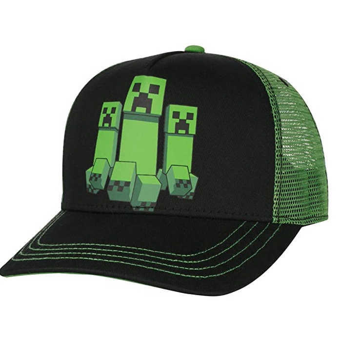 หมวกเบสบอล หมวกแก๊ป ป้องกันแดด สายปรับได้ พิมพ์ลาย Minecraft My World แฟชั่นฤดูร้อน สําหรับเด็กนักเรียนผู้หญิง และผู้ชาย