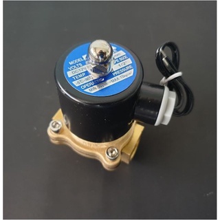 โซลินอยด์วาล์ว 12v เปิดปิดน้ำ Solenoid valve 4 หุน 1/2 นิ้ว แบบคอยล์ทองแดงล้วน 2W normally closed electromagnetic valve