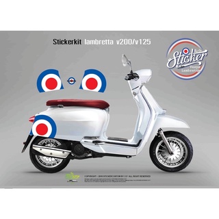 สติ๊กเกอร์ แปะข้าง Lambretta 1 ชุด