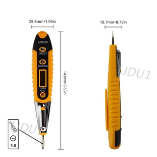 Contact Tester Pen 12-250V AC Voltage Detectors Tester Meter Volt Current Electr