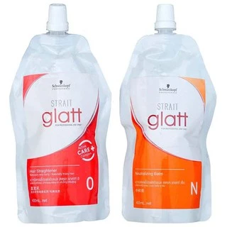 แบบถุง / Schwarzkopf strait glatt ครีมยืดผม แกลท 400 ml มี 2 สูตร ครีมยืดผม ยายืดผม ชวาร์สคอฟ