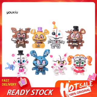 ฟิกเกอร์โมเดล mxwj five nights at freddy  s fnaf funko ขนาดเล็กสําหรับเด็ก 8 ชิ้น