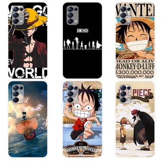 เคส ออปโป้ OPPO Reno5 5G Reno5 K Reno 5 Pro 5G Case การ์ตูน One Piece เคสซิลิโคน Soft TPU โทรศัพท์มือถือ Back เคส