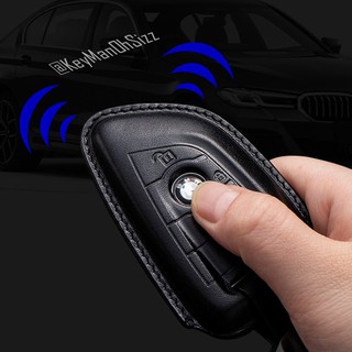 เคสรีโมทรถหนังแท้ BMW Blade งานหนังวัวแท้ พรีเมี่ยมเกรด Premium Grade XCULLER ทรงคลาสสิค Luxury Leather Key Case