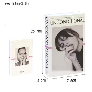 [wellstay1] ฟิกเกอร์หนังสือปลอม สไตล์มินิมอล สําหรับตกแต่งบ้าน สํานักงาน