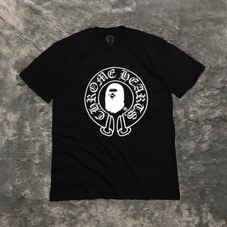 [S-5XL] เสื้อยืดลายกราฟฟิก Chrome Hearts X Bape Baby Milo Premium