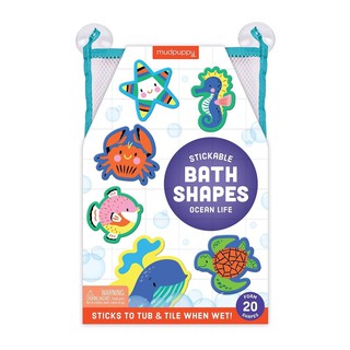 Mudpuppy - Stickable  Foam Bath shapes ลาย Ocean Life