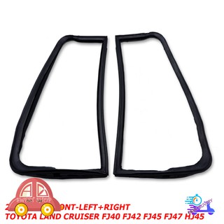 ยางหูช้าง หน้า-ซ้าย+ขวา สีดำ F-Lh+Rh Toyota  Land Cruiser FJ40 FJ42 FJ45 47 HJ45 ปี 1969 - 1984