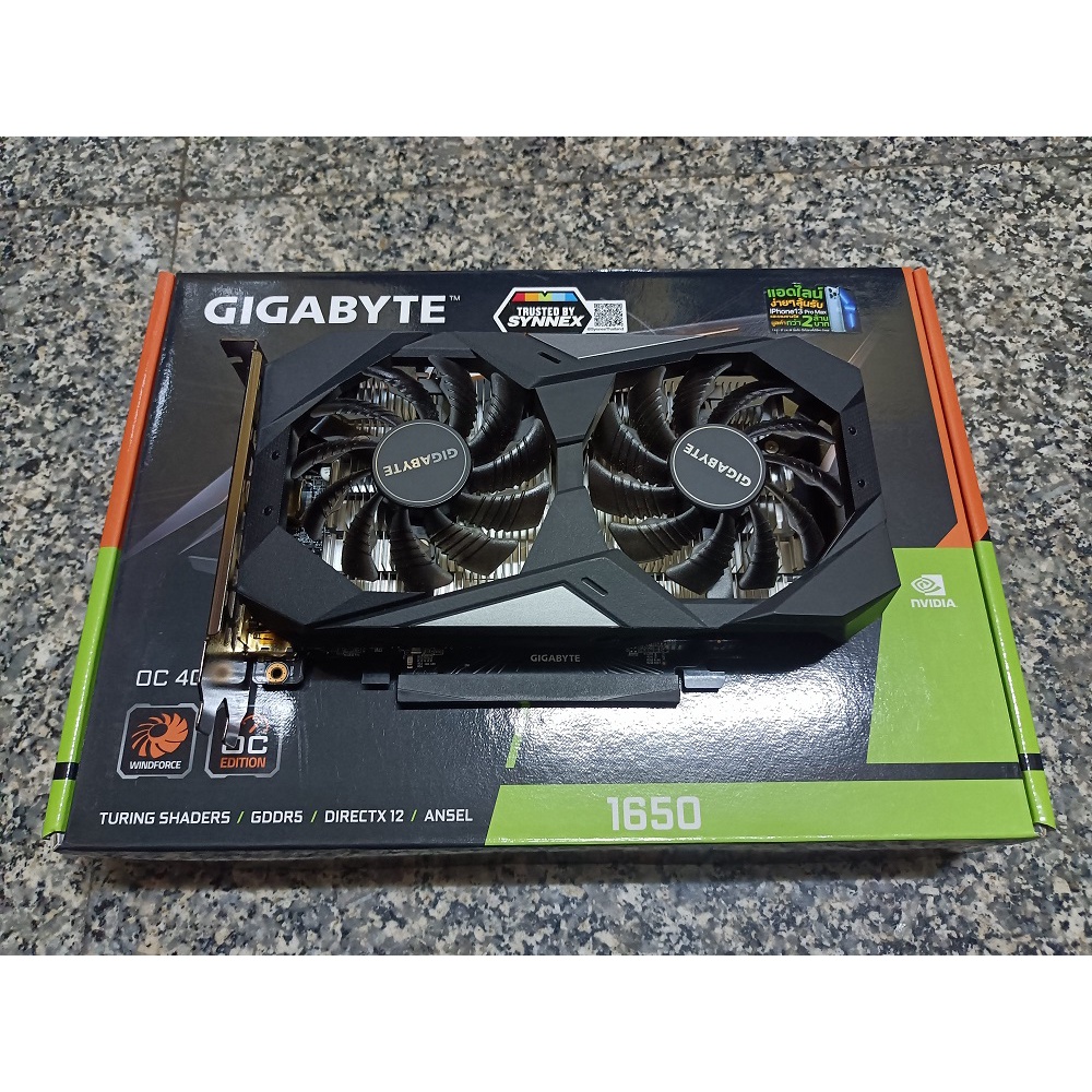 VGA Gigabyte gtx 1650 oc 4 GB ddr 5